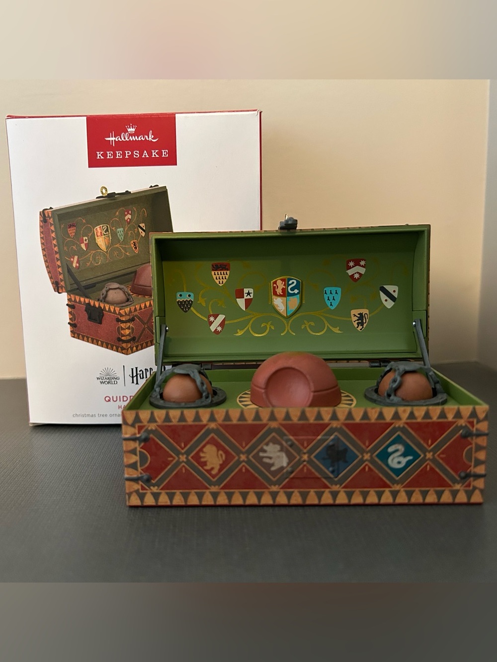 Hallmark Keepsake 2022 Harry Potter Quidditch Set Christmas Tree Ornament